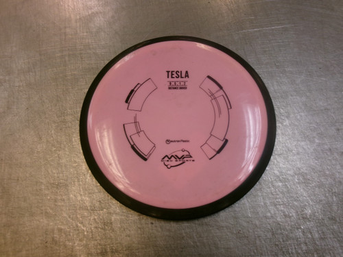 Vist Large View of Product Image Which is Used MVP TESLA Disc Golf Driver Pink