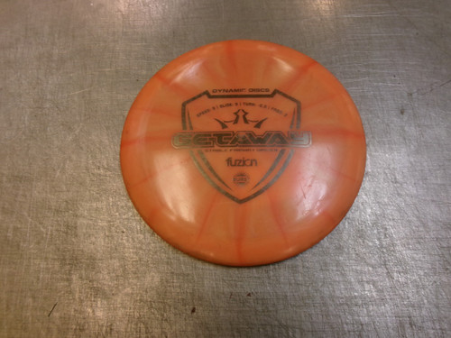 Vist Large View of Product Image Which is Used Dynamic Discs GETAWAY Disc Golf Driver Orange