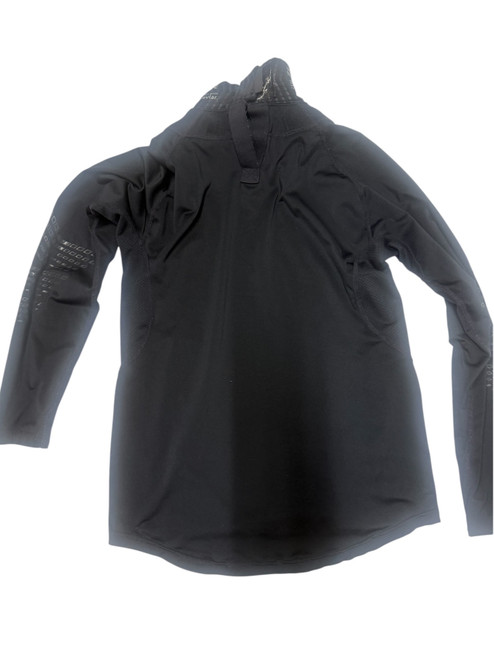 Vist Large View of Product Image Which is Used Bauer Hockey Throat Guard Performance Long Sleeve Top Youth Medium