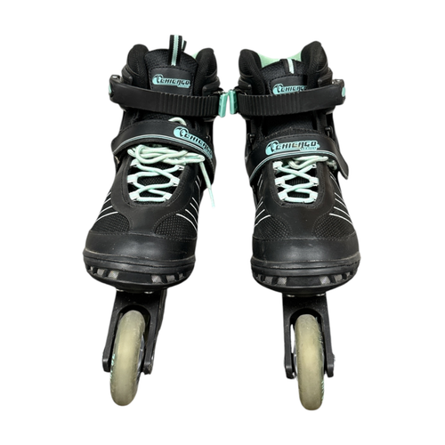 Vist Large View of Product Image Which is Used Chicago POWER GLIDE Senior Rec Fitness Skates Teal Senior 9