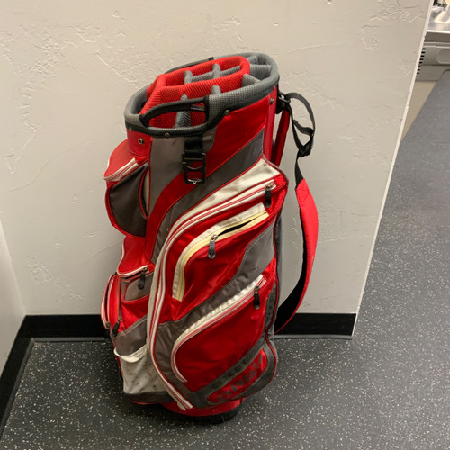 Vist Large View of Product Image Which is Used Callaway ORG 14 Mens Cart Bag Red