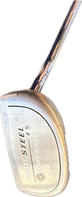 Vist Large View of Product Image Which is Used Odyssey WHITE STEEL 5 Mens Putter RH