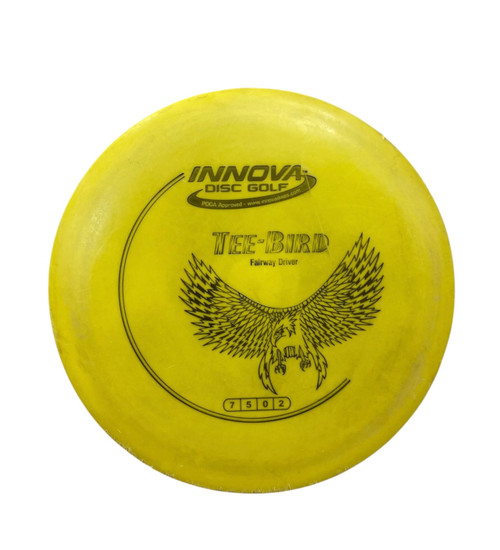 Vist Large View of Product Image Which is Used Innova TEE BIRD Disc Golf Driver Yellow