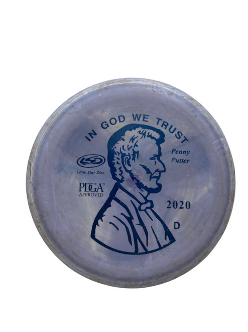 Vist Large View of Product Image Which is Used Lone Star Disc PENNY PUTTER Disc Golf Putter Grey