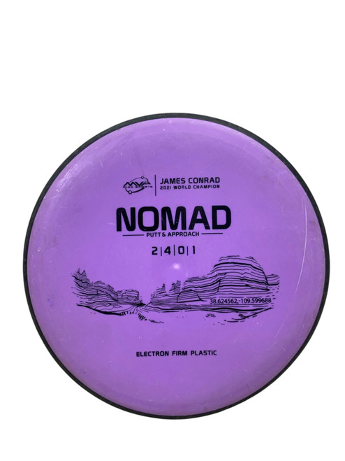 Vist Large View of Product Image Which is Used MVP NOMAD Disc Golf Putter Purple