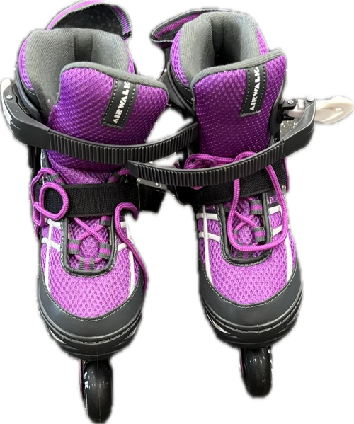 Vist Large View of Product Image Which is Used Airwalk ABEC-5 Junior Rec Fitness Skates Purple Adjustable