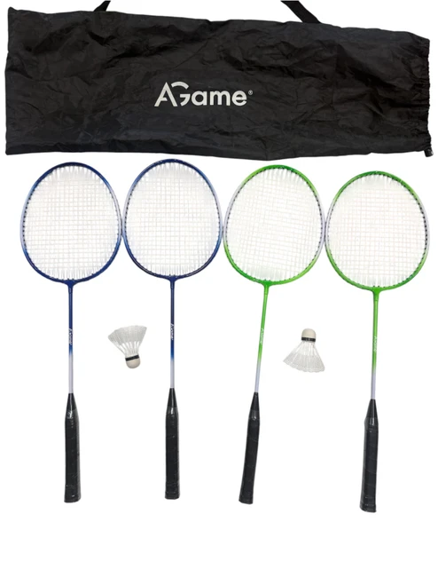 Vist Large View of Product Image Which is Used AGAME BADMINTON SET 4 RAQCETS Badminton Other