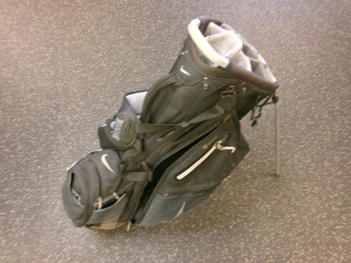 Vist Large View of Product Image Which is Used Nike STAND BAG Mens Stand Bag Black