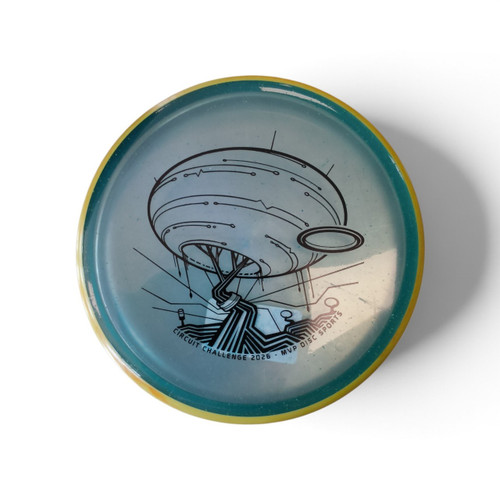 Vist Large View of Product Image Which is Used Axiom PARADOX Disc Golf Mid Range Royal Blue 177g