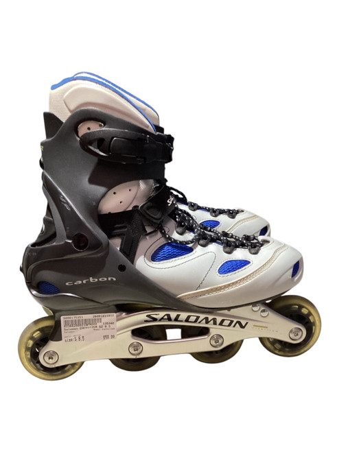 Vist Large View of Product Image Which is Used Salomon ENERGYZER Senior Aggressive Skates White Senior 9.5