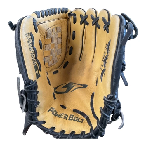 Vist Large View of Product Image Which is Used POWER BOLT PB1100 BB/SB Glove RH Throw Black 11"