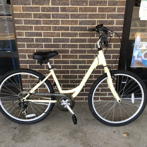 Vist Large View of Product Image Which is Used Schwinn SIERRA 2 WOMENS CRUISER Comfort Bike Womens Beige 17-18" - MD  Frame