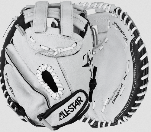 Vist Large View of Product Image Which is New All-Star Future Star 32.5" RH Throw Fastpitch Softball Catchers Mitt