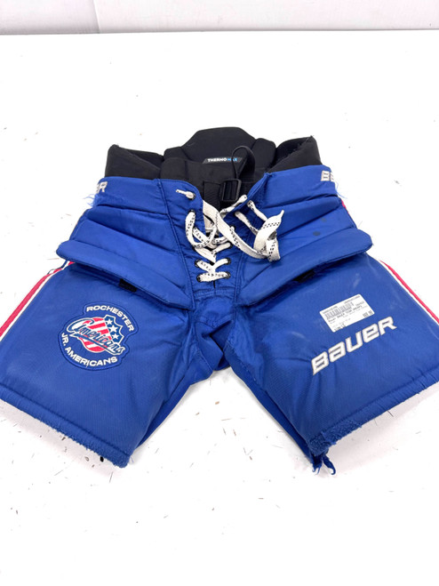 Vist Large View of Product Image Which is Used Bauer BAUER TEAM AMERKS Junior Goalie Pant Royal Blue LG