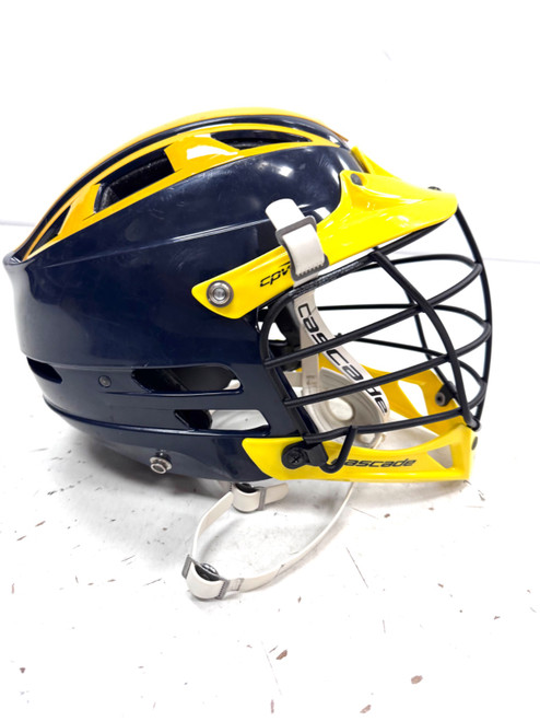 Vist Large View of Product Image Which is Used Cascade CASCADE CPVR Lacrosse Helmet Navy Blue XS