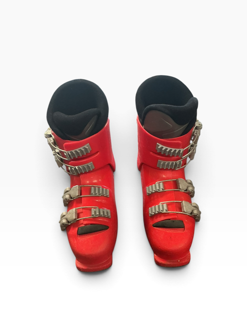 Vist Large View of Product Image Which is Used Salomon RED SKI BOOTS Girls DH Ski Boot Red 210 MP - J02