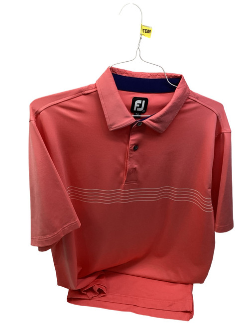 Vist Large View of Product Image Which is Used Foot Joy Pink Golf Shirt M XL