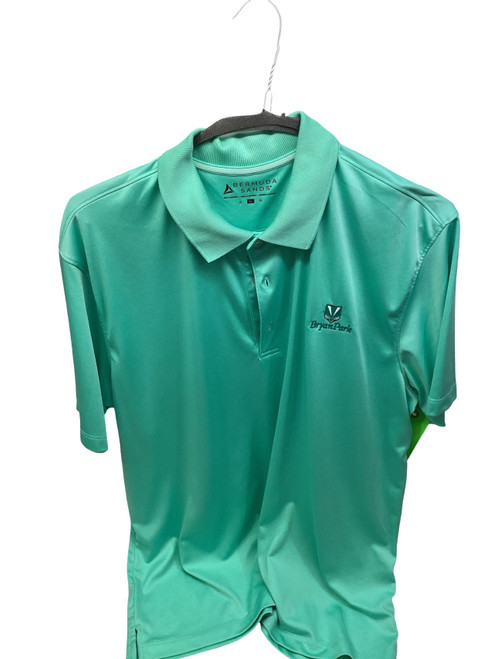 Vist Large View of Product Image Which is Used BERMUDA SANDS GOLF  Polo Turquoise Golf Shirt M XL