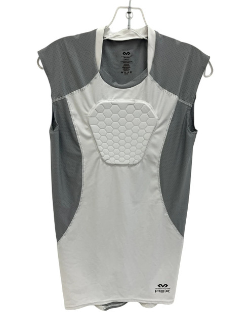 Vist Large View of Product Image Which is Used McDavid Adult Small Baseball Heartguard White/Grey
