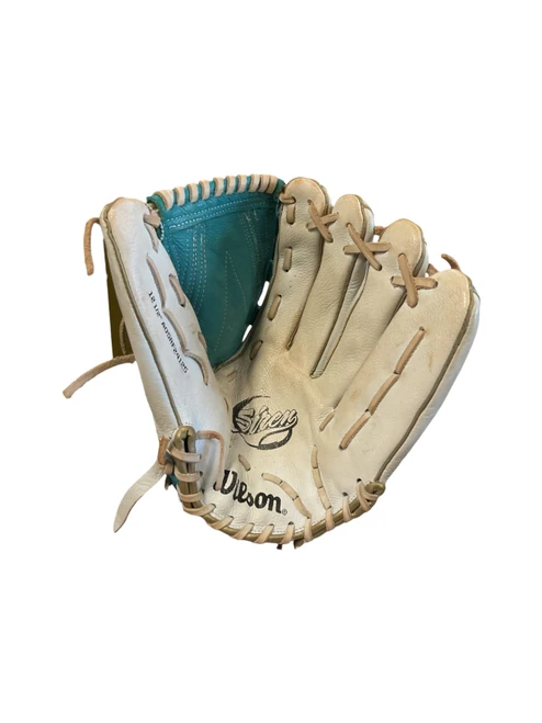 Vist Large View of Product Image Which is Used Wilson SIREN BB/SB Glove RH Throw Teal 12 1/2"