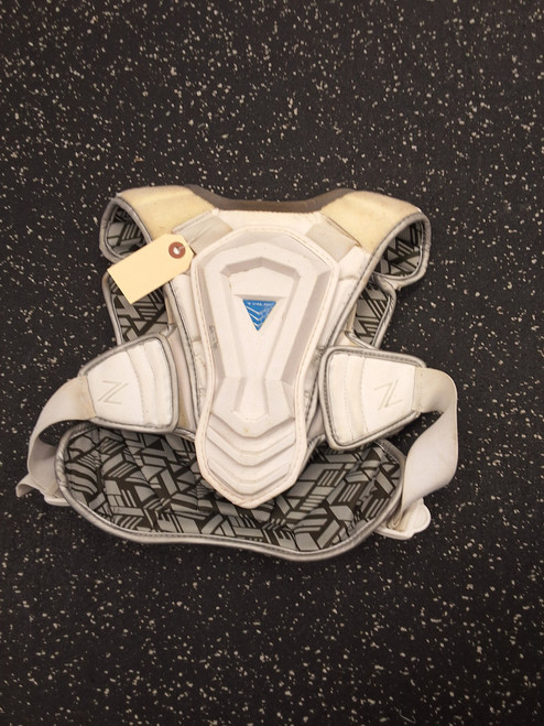 Vist Large View of Product Image Which is Used True ZEROLYTE SHOULDER Lacrosse Shoulder Pads White SM
