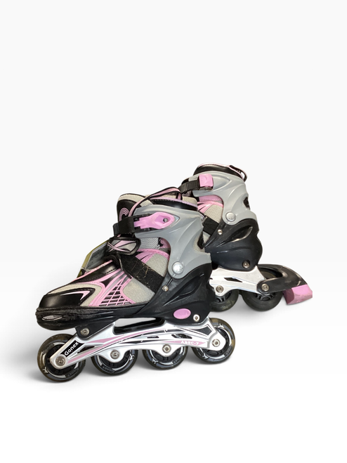 Vist Large View of Product Image Which is Used GONEX MEDIUM 1-4 Senior Rec Fitness Skates Pink Senior 7