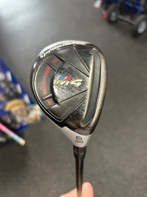 Vist Large View of Product Image Which is Used Taylormade M4 Mens Hybrid Club RH 6 Hybrid