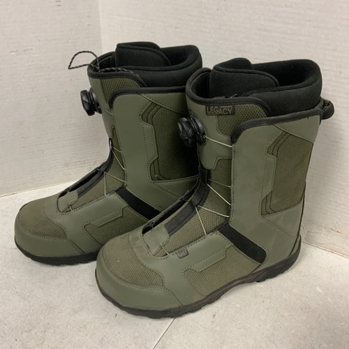 Vist Large View of Product Image Which is Used Head LEGACY BOA Mens Snowboard Boots Dark Green Senior 10