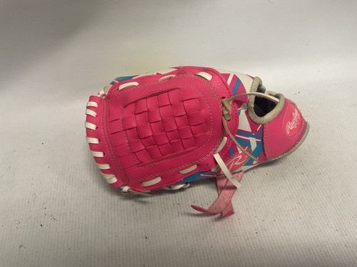 Vist Large View of Product Image Which is Used Rawlings REMIX LH Throw Fastpitch Gloves Pink 10 1/2"