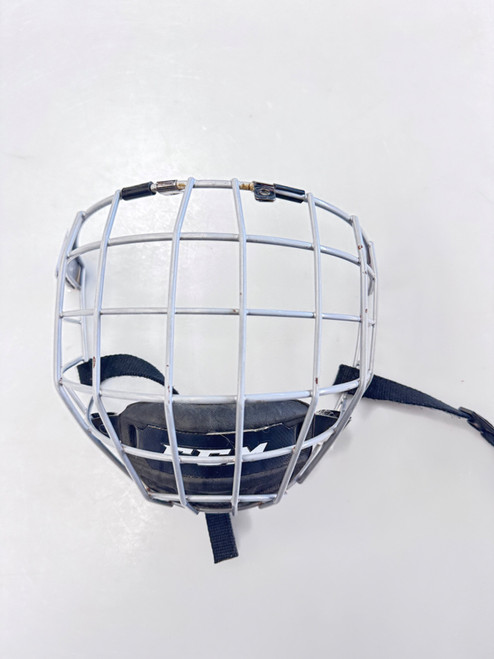 Vist Large View of Product Image Which is Used CCM Hockey Wire Mask Grey SM