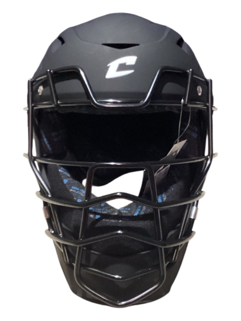 Vist Large View of Product Image Which is Used Champro AIR TECH Catchers Helmet w/Mask Black MD