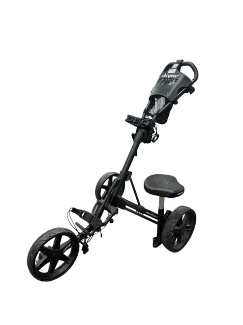 Vist Large View of Product Image Which is USED CLICGEAR 3.5 PLUS 3 WHERL GOLF PUSH CART