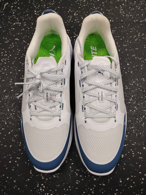 Vist Large View of Product Image Which is Used Puma Mens Golf Shoes White Senior 10.5