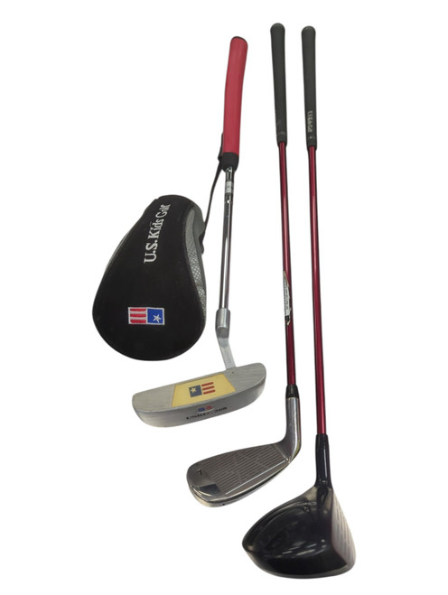 Vist Large View of Product Image Which is Used US Kids UL-24 Jr Package Set RH Black And Red 4 Piece