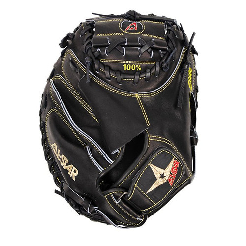 Vist Large View of Product Image Which is New PRO ELITE CATCHERS MITT BLK