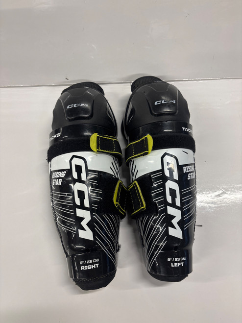Vist Large View of Product Image Which is Used CCM RISING STAR S/G Youth Shin Guards None 9"