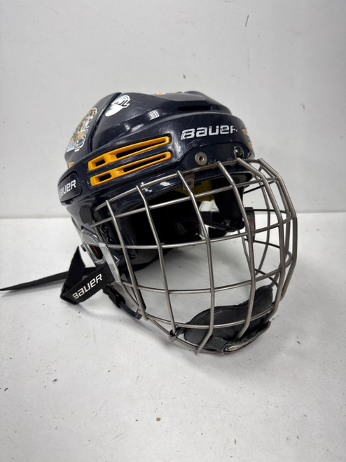 Vist Large View of Product Image Which is Used Bauer REAKT 75 Helmet Cage Combo Navy Blue MD