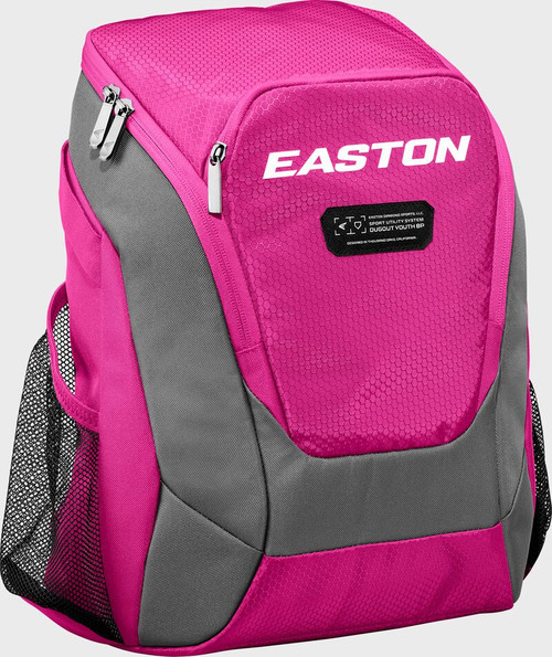 Vist Large View of Product Image Which is Easton Dugout Youth Baseball/Softball Backpack, Pink