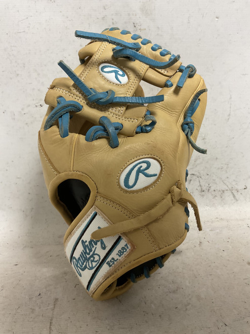 Vist Large View of Product Image Which is Used Rawlings GGE115ICCB BB/SB Glove RH Throw Tan 11 1/2"