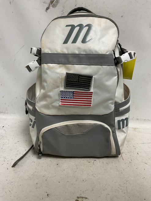 Vist Large View of Product Image Which is Used Marucci BB/SB BACKPACK BB/SB Player Backpack White