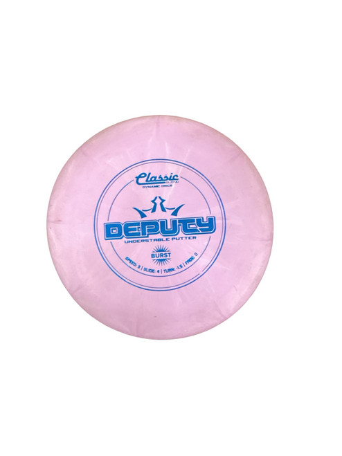 Vist Large View of Product Image Which is Used Dynamic Discs DEPUTY Disc Golf Putter Pink