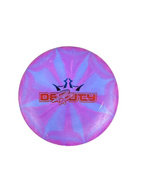 Vist Large View of Product Image Which is Used Dynamic Discs DEPUTY Disc Golf Putter Purple