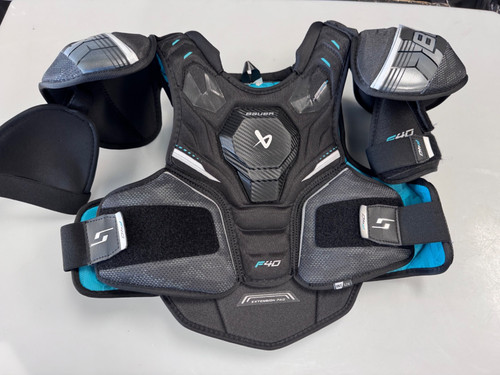Vist Large View of Product Image Which is Used Bauer F40 SUPREME Intermediate Shoulder Pads LG