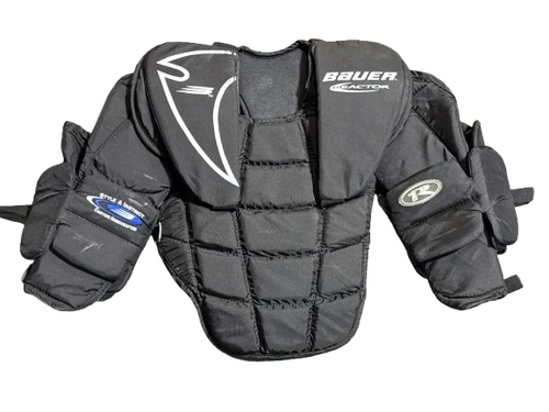 Vist Large View of Product Image Which is Used Bauer REACTOR - 28 IN TO 32 IN CHEST Junior Body Armor Black S/M