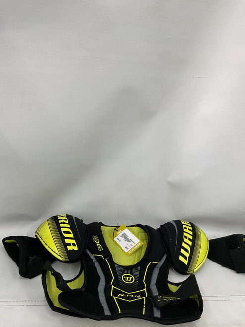 Vist Large View of Product Image Which is Used Warrior ALPHA Junior Shoulder Pads LG
