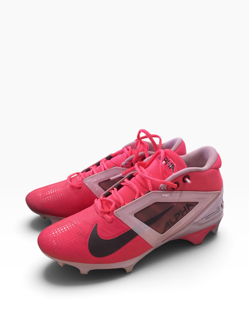 Vist Large View of Product Image Which is Used Nike Adult FB Cleats Pink Senior 9.5