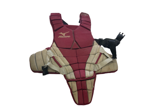 Vist Large View of Product Image Which is Mizuno, CHEST, PROTECTOR, Catchers, Chest, Protector, Red, Junior