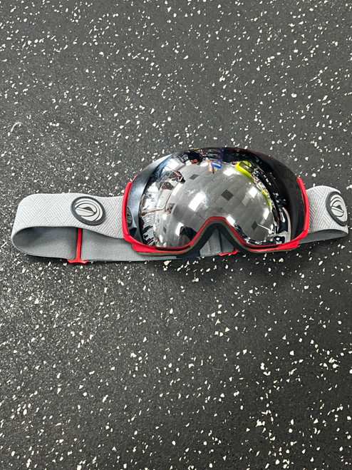 Vist Large View of Product Image Which is Used USA Snow Goggles Adult Red
