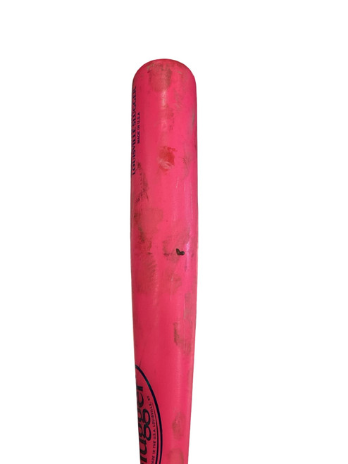 Vist Large View of Product Image Which is Used Louisville Slugger GENUINE BB/SB Wood Bat Pink 33"