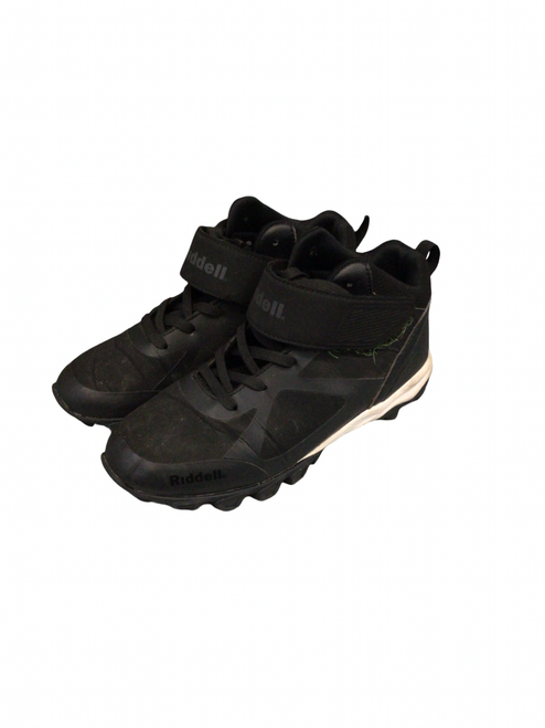 Vist Large View of Product Image Which is Used Riddell Jr FB Cleats Black Junior 05